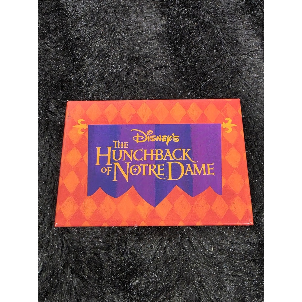Vintage Disney The Hunchback of Notre Dame Rectangular Pin Harlequin Pattern